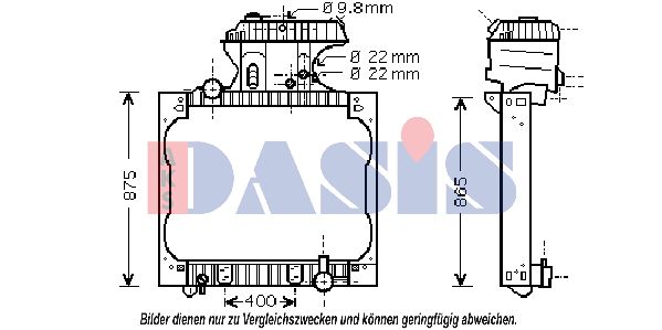 AKS DASIS radiatorius, variklio aušinimas 261900N